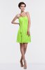 ColsBM Aliya Bright Green Informal Sheath Zipper Chiffon Mini Plainness Prom Dresses