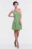 ColsBM Aliya Fair Green Informal Sheath Zipper Chiffon Mini Plainness Prom Dresses