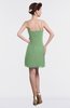 ColsBM Aliya Fair Green Informal Sheath Zipper Chiffon Mini Plainness Prom Dresses