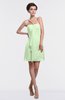 ColsBM Aliya Pale Green Informal Sheath Zipper Chiffon Mini Plainness Prom Dresses
