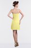 ColsBM Aliya Pastel Yellow Informal Sheath Zipper Chiffon Mini Plainness Prom Dresses