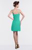 ColsBM Aliya Viridian Green Informal Sheath Zipper Chiffon Mini Plainness Prom Dresses