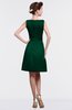ColsBM Gloria Alpine Green Plain A-line Sleeveless Satin Knee Length Graduation Dresses