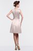 ColsBM Gloria Blush Plain A-line Sleeveless Satin Knee Length Graduation Dresses