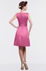 ColsBM Gloria Carnation Pink Plain A-line Sleeveless Satin Knee Length Graduation Dresses