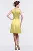 ColsBM Gloria Daffodil Plain A-line Sleeveless Satin Knee Length Graduation Dresses