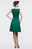 ColsBM Gloria Mint Plain A-line Sleeveless Satin Knee Length Graduation Dresses