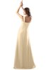 ColsBM Diana Apricot Gelato Modest Empire Thick Straps Zipper Floor Length Ruching Prom Dresses