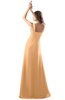 ColsBM Diana Apricot Modest Empire Thick Straps Zipper Floor Length Ruching Prom Dresses