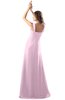 ColsBM Diana Baby Pink Modest Empire Thick Straps Zipper Floor Length Ruching Prom Dresses
