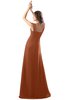 ColsBM Diana Bombay Brown Modest Empire Thick Straps Zipper Floor Length Ruching Prom Dresses