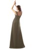 ColsBM Diana Carafe Brown Modest Empire Thick Straps Zipper Floor Length Ruching Prom Dresses