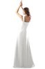 ColsBM Diana Cloud White Modest Empire Thick Straps Zipper Floor Length Ruching Prom Dresses