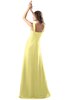 ColsBM Diana Daffodil Modest Empire Thick Straps Zipper Floor Length Ruching Prom Dresses