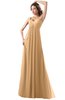 ColsBM Diana Desert Mist Modest Empire Thick Straps Zipper Floor Length Ruching Prom Dresses