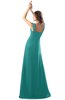 ColsBM Diana Emerald Green Modest Empire Thick Straps Zipper Floor Length Ruching Prom Dresses