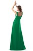 ColsBM Diana Green Modest Empire Thick Straps Zipper Floor Length Ruching Prom Dresses