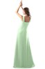 ColsBM Diana Light Green Modest Empire Thick Straps Zipper Floor Length Ruching Prom Dresses