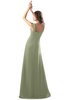 ColsBM Diana Moss Green Modest Empire Thick Straps Zipper Floor Length Ruching Prom Dresses
