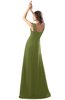 ColsBM Diana Olive Green Modest Empire Thick Straps Zipper Floor Length Ruching Prom Dresses