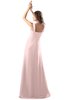 ColsBM Diana Pastel Pink Modest Empire Thick Straps Zipper Floor Length Ruching Prom Dresses