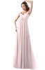 ColsBM Diana Petal Pink Modest Empire Thick Straps Zipper Floor Length Ruching Prom Dresses