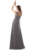 ColsBM Diana Ridge Grey Modest Empire Thick Straps Zipper Floor Length Ruching Prom Dresses