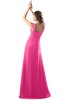 ColsBM Diana Rose Pink Modest Empire Thick Straps Zipper Floor Length Ruching Prom Dresses