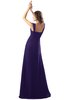 ColsBM Diana Royal Purple Modest Empire Thick Straps Zipper Floor Length Ruching Prom Dresses