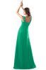 ColsBM Diana Sea Green Modest Empire Thick Straps Zipper Floor Length Ruching Prom Dresses