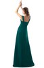 ColsBM Diana Shaded Spruce Modest Empire Thick Straps Zipper Floor Length Ruching Prom Dresses