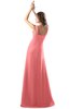 ColsBM Diana Shell Pink Modest Empire Thick Straps Zipper Floor Length Ruching Prom Dresses