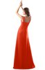 ColsBM Diana Tangerine Tango Modest Empire Thick Straps Zipper Floor Length Ruching Prom Dresses