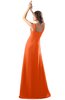 ColsBM Diana Tangerine Modest Empire Thick Straps Zipper Floor Length Ruching Prom Dresses