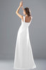 ColsBM Diana White Modest Empire Thick Straps Zipper Floor Length Ruching Prom Dresses