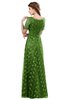 ColsBM Megan Clover Gorgeous Column Scalloped Edge Short Sleeve Floor Length Lace Bridesmaid Dresses