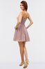 ColsBM Amani Blush Pink Simple Sleeveless Zip up Short Ruching Party Dresses