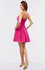 ColsBM Amani Fandango Pink Simple Sleeveless Zip up Short Ruching Party Dresses