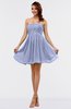 ColsBM Amani Lavender Simple Sleeveless Zip up Short Ruching Party Dresses