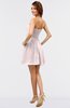 ColsBM Amani Light Pink Simple Sleeveless Zip up Short Ruching Party Dresses
