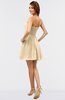 ColsBM Amani Marzipan Simple Sleeveless Zip up Short Ruching Party Dresses