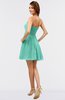 ColsBM Amani Mint Green Simple Sleeveless Zip up Short Ruching Party Dresses