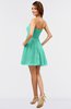 ColsBM Amani Seafoam Green Simple Sleeveless Zip up Short Ruching Party Dresses