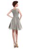 ColsBM Courtney Ashes Of Roses Modest A-line Bateau Sleeveless Zip up Ruching Homecoming Dresses