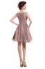 ColsBM Courtney Blush Pink Modest A-line Bateau Sleeveless Zip up Ruching Homecoming Dresses