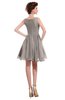 ColsBM Courtney Fawn Modest A-line Bateau Sleeveless Zip up Ruching Homecoming Dresses