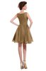 ColsBM Courtney Indian Tan Modest A-line Bateau Sleeveless Zip up Ruching Homecoming Dresses