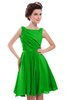ColsBM Courtney Jasmine Green Modest A-line Bateau Sleeveless Zip up Ruching Homecoming Dresses