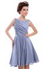 ColsBM Courtney Lavender Modest A-line Bateau Sleeveless Zip up Ruching Homecoming Dresses