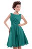 ColsBM Courtney Porcelain Modest A-line Bateau Sleeveless Zip up Ruching Homecoming Dresses